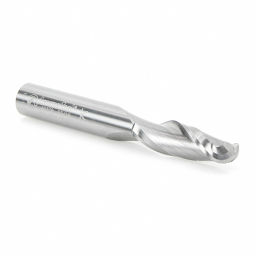 46378 Solid Carbide Up-Cut Ball Nose Spiral 3/8 Dia x 1-1/4 x 3/8 Shank Router Bit