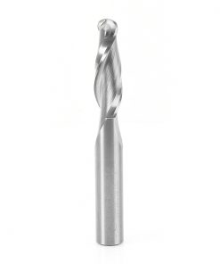 46378 Solid Carbide Up-Cut Ball Nose Spiral 3/8 Dia x 1-1/4 x 3/8 Shank Router Bit