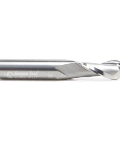 46383 Solid Carbide Up-Cut Spiral Ball Nose 1/4 Radius x 1/2 Dia x 1-1/8 x 1/2 Shank x 3 Inch Long x 2 Flute Router Bit