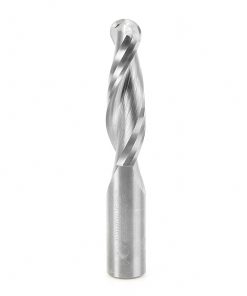 46386 CNC Solid Carbide Up-Cut Ball Nose Spiral 5/8 Dia x 2-1/8 x 5/8 Shank Router Bit