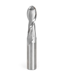 46387 CNC Solid Carbide Up-Cut Ball Nose Spiral 3/4 Dia x 2-1/2 x 3/4 Shank Router Bit