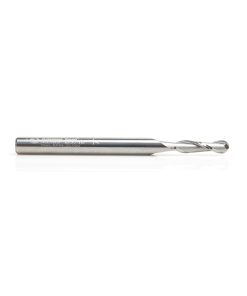 46389 Solid Carbide Up-Cut Spiral Ball Nose 3/32 Radius x 3/16 Dia x 3/4 x 1/4 Shank x 3 Inch Long x 2 Flute Router Bit
