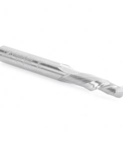 46390 CNC Solid Carbide Compression Spiral for Solid Wood 1/4 Dia x 7/8 x 1/4 Inch Shank Single Flute