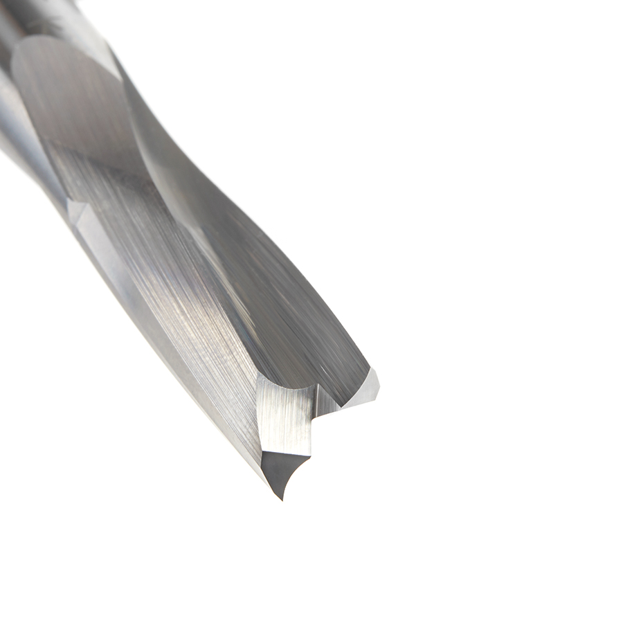 46391 Solid Carbide Slow Spiral O Flute Acrylic Cutting 1/2 Dia x 1-1/4 Inch x 1/2 Shank Up-Cut Router Bit