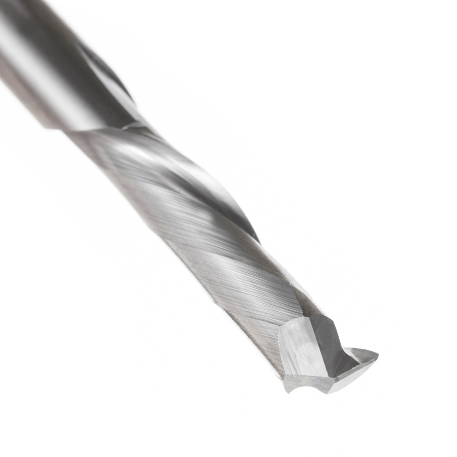 46393 CNC Solid Carbide Mortise Compression Spiral 1/4 Dia x 1 Inch x 1/4 Shank