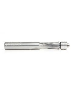46400 Solid Carbide UltraTrim Spiral 1/2 Dia x 1-1/4 x 1/2 Inch Shank with Double Lower Ball Bearing Down-Cut