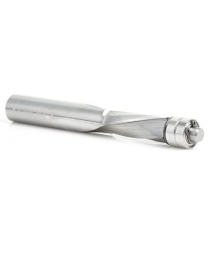 46400 Solid Carbide UltraTrim Spiral 1/2 Dia x 1-1/4 x 1/2 Inch Shank with Double Lower Ball Bearing Down-Cut