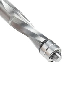 46400 Solid Carbide UltraTrim Spiral 1/2 Dia x 1-1/4 x 1/2 Inch Shank with Double Lower Ball Bearing Down-Cut