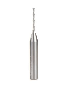 46403 Solid Carbide Spiral Plunge 1/16 Dia x 1/2 x 1/4 Shank x 2 Inch Long Down-Cut