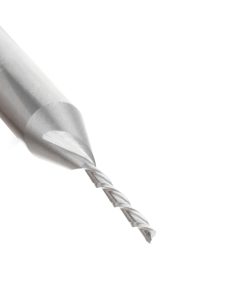 46403 Solid Carbide Spiral Plunge 1/16 Dia x 1/2 x 1/4 Shank x 2 Inch Long Down-Cut