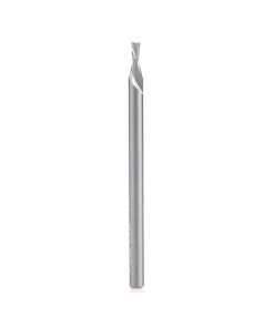 46406 Solid Carbide Spiral Plunge 5/64 Dia x 1/8 x 1/8 Shank x 2 Inch Long Down-Cut