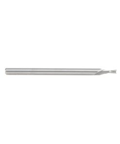 46406 Solid Carbide Spiral Plunge 5/64 Dia x 1/8 x 1/8 Shank x 2 Inch Long Down-Cut