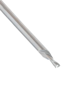 46406 Solid Carbide Spiral Plunge 5/64 Dia x 1/8 x 1/8 Shank x 2 Inch Long Down-Cut