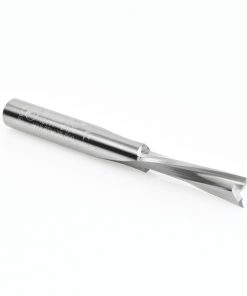 46411 Solid Carbide Slow Spiral O Flute Acrylic Cutting 1/4 Dia x 1 Inch x 1/4 Shank Down-Cut Router Bit