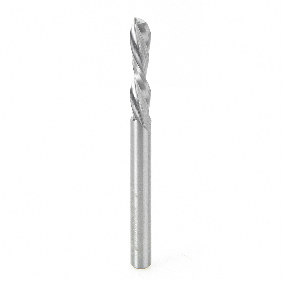 46416 Solid Carbide Spiral Plunge 1/4 Dia x 1-1/8 x 1/4 Inch Shank Down-Cut