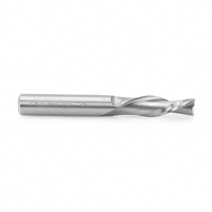46420 Solid Carbide Spiral Plunge 3/8 Dia x 1-1/4 x 3/8 Shank Down-Cut