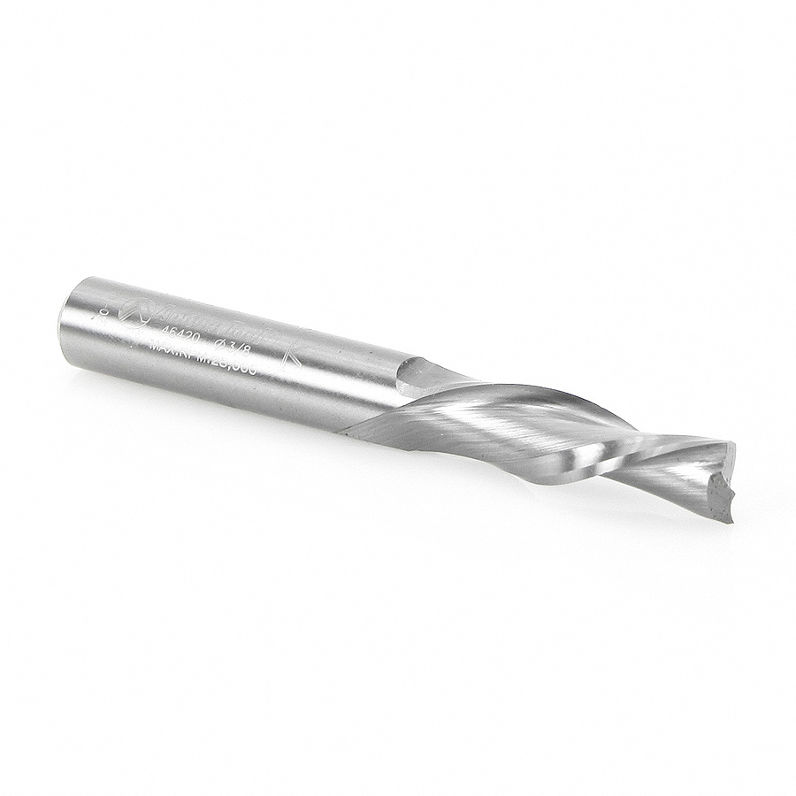 46420 Solid Carbide Spiral Plunge 3/8 Dia x 1-1/4 x 3/8 Shank Down-Cut