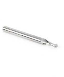 46389 Solid Carbide Up-Cut Spiral Ball Nose 3/32 Radius x 3/16 Dia x 3/4 x 1/4 Shank x 3 Inch Long x 2 Flute Router Bit