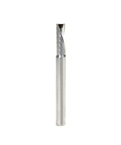 46427 Solid Carbide Slow Spiral O Flute Acrylic Cutting 1/4 Dia x 3/4 Inch x 1/4 Shank Down-Cut Single Flute Router Bit