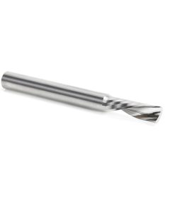 46427 Solid Carbide Slow Spiral O Flute Acrylic Cutting 1/4 Dia x 3/4 Inch x 1/4 Shank Down-Cut Single Flute Router Bit