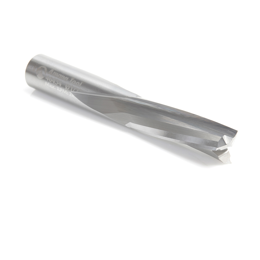 46434 Solid Carbide Slow Spiral Flute Plunge 1/2 Dia x 1-1/2 Inch x 1/2 Shank Router Bit