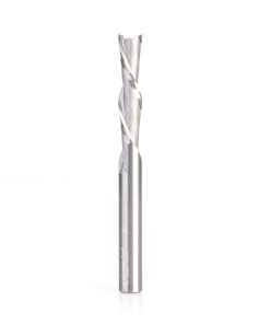 46445 Solid Carbide Spiral Plunge 3/8 Dia x 1-5/8 x 3/8 Inch Shank Down-Cut Extra Long Router Bit for Guitar Bodies on CNC Machines