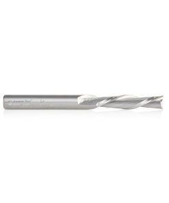 46445 Solid Carbide Spiral Plunge 3/8 Dia x 1-5/8 x 3/8 Inch Shank Down-Cut Extra Long Router Bit for Guitar Bodies on CNC Machines