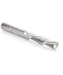 46445 Solid Carbide Spiral Plunge 3/8 Dia x 1-5/8 x 3/8 Inch Shank Down-Cut Extra Long Router Bit for Guitar Bodies on CNC Machines