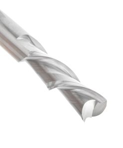46445 Solid Carbide Spiral Plunge 3/8 Dia x 1-5/8 x 3/8 Inch Shank Down-Cut Extra Long Router Bit for Guitar Bodies on CNC Machines