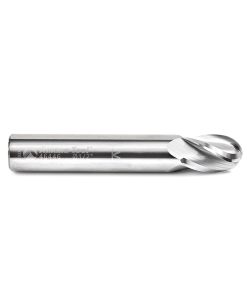 46446 Solid Carbide Up-Cut Spiral Ball Nose 1/4 Radius x 1/2 Dia x 3/4 x 1/2 Shank x 3 Inch Long x 4 Flute Router Bit