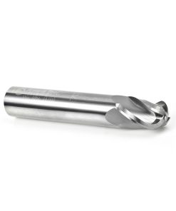 46446 Solid Carbide Up-Cut Spiral Ball Nose 1/4 Radius x 1/2 Dia x 3/4 x 1/2 Shank x 3 Inch Long x 4 Flute Router Bit