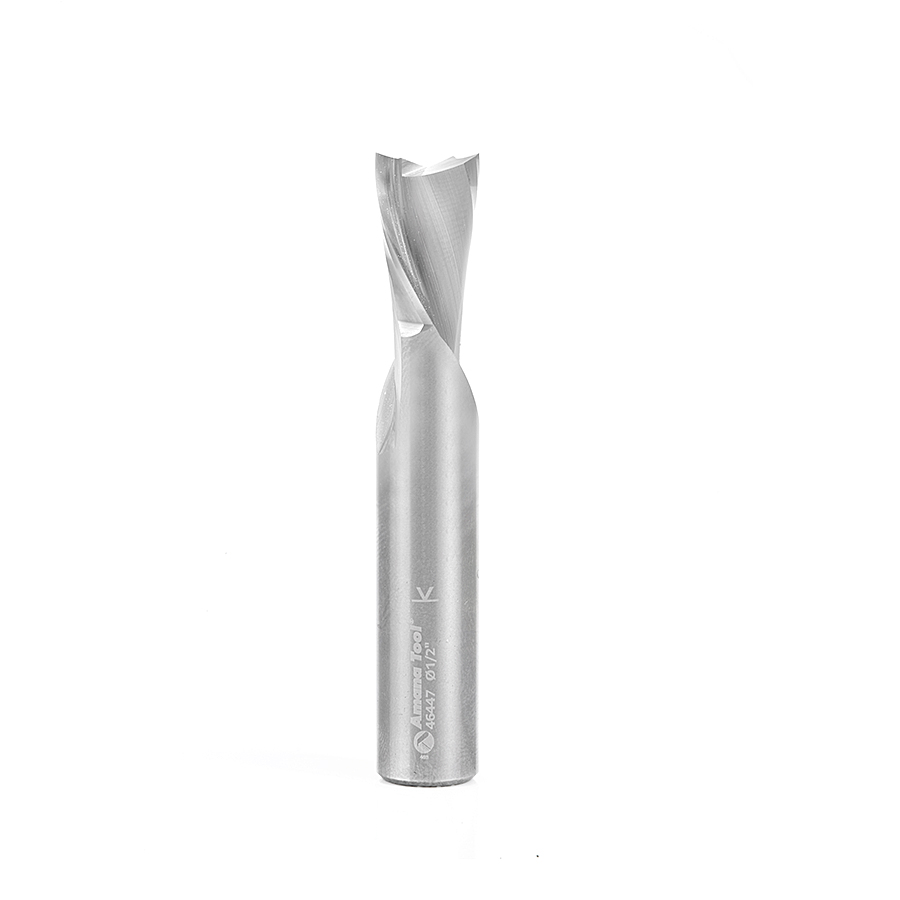 46447 Solid Carbide Spiral Plunge 1/2 Dia x 7/8 x 1/2 Inch Shank Down-Cut