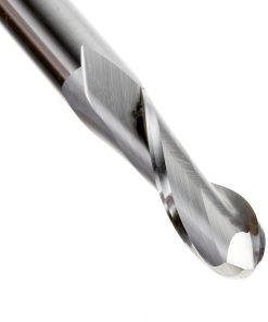 46459 Solid Carbide Up-Cut Spiral Ball Nose 1/4 Radius x 1/2 Dia x 1-1/2 x 1/2 Shank x 5 Inch Long x 2 Flute CNC Router Bit