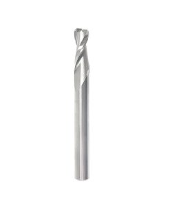 46460 Solid Carbide Spiral Plunge with Corner Radius 1/16 Radius x 1/4 Dia x 3/4 x 1/4 Inch Shank Up-Cut