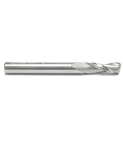 46460 Solid Carbide Spiral Plunge with Corner Radius 1/16 Radius x 1/4 Dia x 3/4 x 1/4 Inch Shank Up-Cut