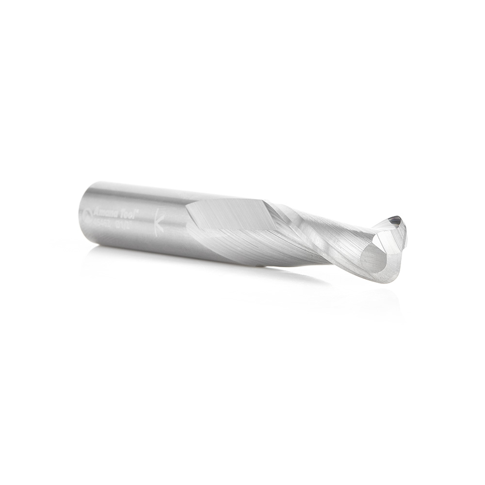 46462 Solid Carbide Spiral Plunge with Corner Radius 1/8 Radius x 1/2 Dia x 1-1/4 x 1/2 Inch Shank Up-Cut