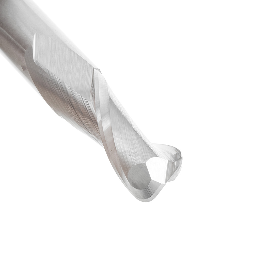 46462 Solid Carbide Spiral Plunge with Corner Radius 1/8 Radius x 1/2 Dia x 1-1/4 x 1/2 Inch Shank Up-Cut
