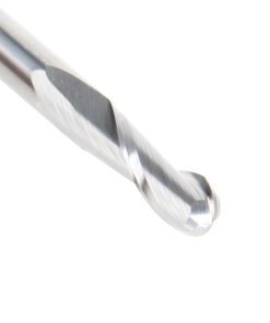 46463 Solid Carbide Up-Cut Spiral Ball Nose 1/8 Radius x 1/4 Dia x 3/4 x 1/4 Shank x 2-1/2 Inch Long x 2 Flute Router Bit