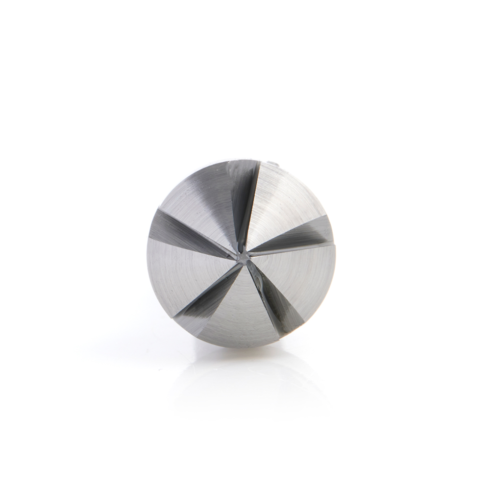46467 Solid Carbide CNC 90 Degree Angle x 1/2 Dia x 1/4 x 1/4 Shank x 1-3/4 Inch Long 5 Flute Countersink and Chamfer Router Bit