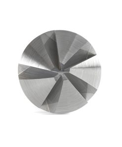 46468 Solid Carbide CNC 90 Degree Angle x 1/2 Dia x 5mm x 1/4 Shank x 1-9/16 Inch Long 5 Flute Countersink and Chamfer Router Bit