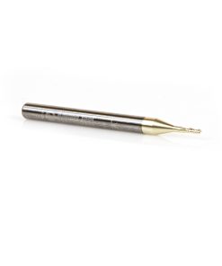46471 CNC 2D and 3D Carving 0.10 Deg Tapered Angle Ball Tip x 1mm (.0394