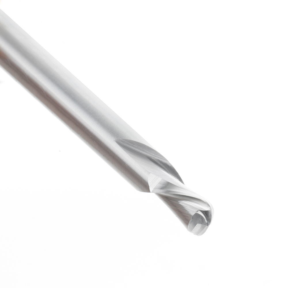 46475 Solid Carbide Down-Cut Ball Nose Spiral 1/4 Dia x 3/8 Inch x 1/4 Shank Router Bit