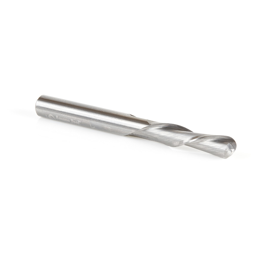 46476 Solid Carbide Down-Cut Ball Nose Spiral 1/4 Dia x 1 Inch x 1/4 Shank Router Bit