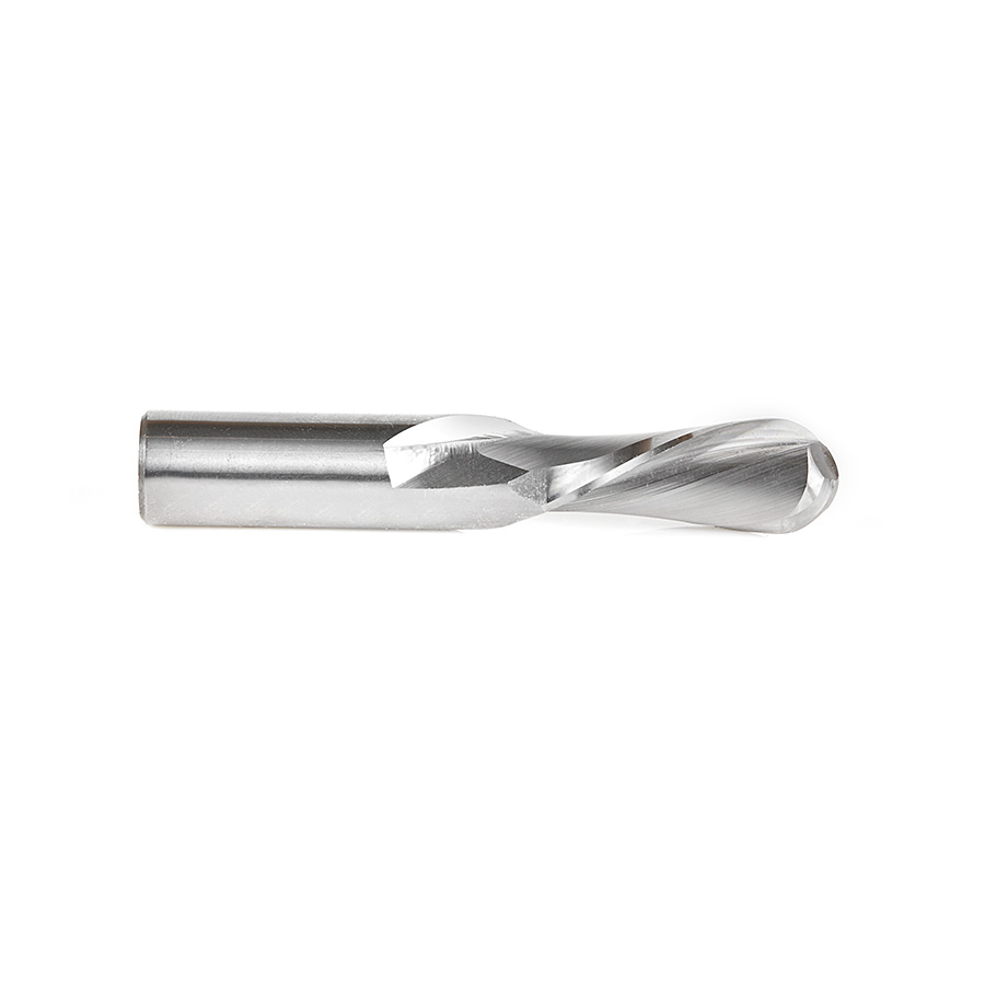 46477 Solid Carbide Down-Cut Ball Nose Spiral 1/2 Dia x 1-1/4 x 1/2 Inch Shank Router Bit