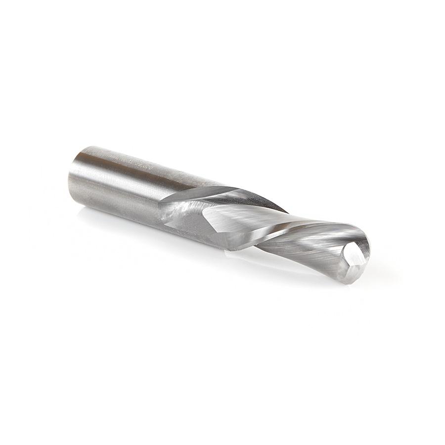 46477 Solid Carbide Down-Cut Ball Nose Spiral 1/2 Dia x 1-1/4 x 1/2 Inch Shank Router Bit