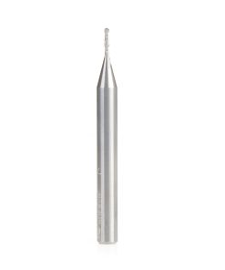 46510 Solid Carbide Up-Cut Ball Nose Spiral 1/16 Dia x 1/4 Inch x 1/4 Shank Router Bit