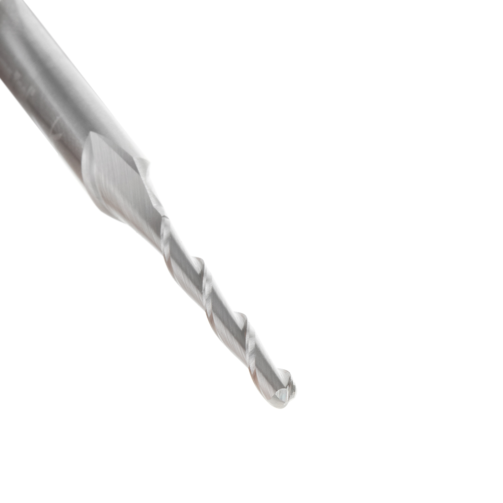 46512 Solid Carbide Up-Cut Ball Nose Spiral 1/8 Dia x 1 Inch x 1/4 Shank Router Bit
