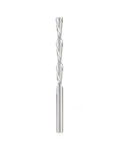 46566 Solid Carbide CNC Foam Down-Cut Cutting Square End Spiral 1/4 Dia x 2-1/4 x 1/4 Shank x 4 Inch Long Router Bit