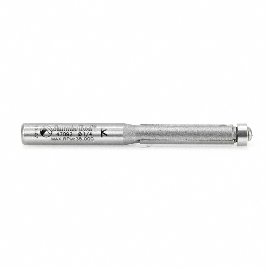 47092 Carbide Tipped Flush Trim 1/4 Dia x 1 Inch x 1/4 Shank