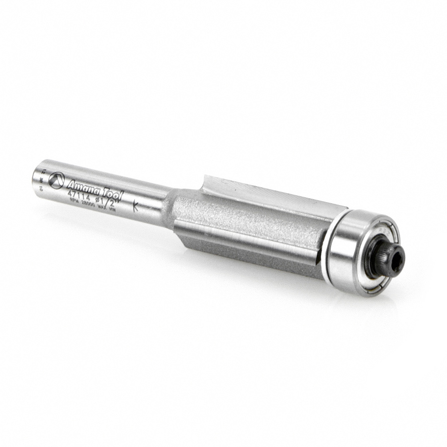47114 Carbide Tipped Flush Trim 1/2 Dia x 1 Inch x 1/4 Shank 3-Flute